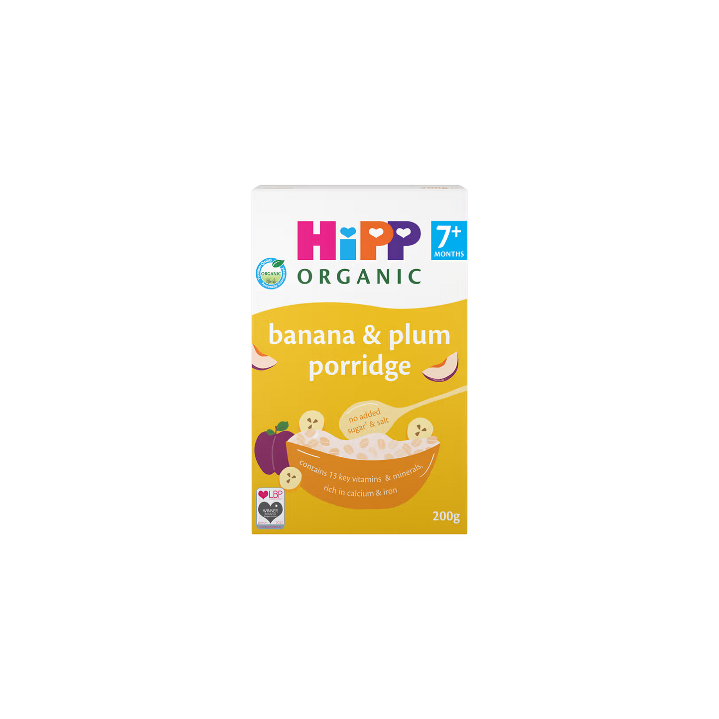 HiPP Organic Banana & Plum Porridge 7+ Months (200g) HiPP Organic