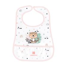 Kikka Boo Eva Terry Bib With Catcher Savanna Pink 3 Pack