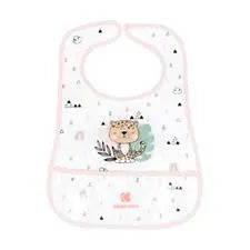 Kikka Boo Eva Terry Bib With Catcher Savanna Pink 3 Pack Kikka Boo