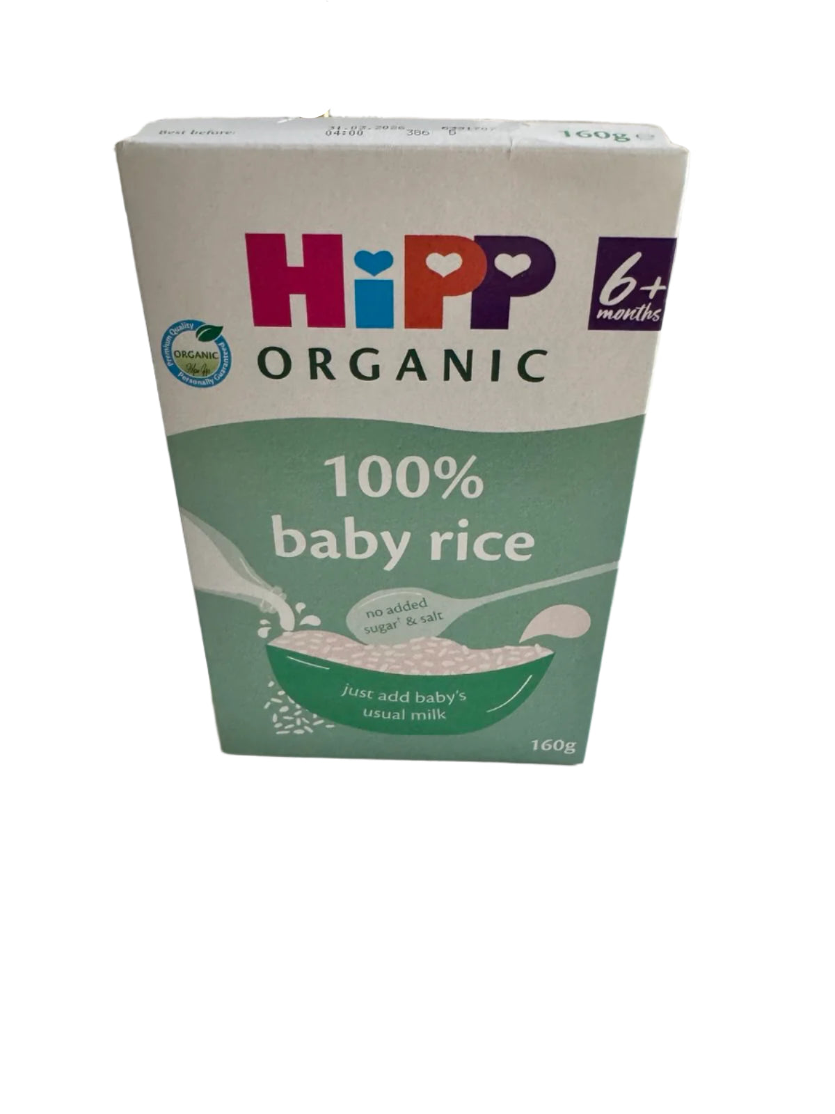 HiPP Organic 100% Baby Rice 6+ Months (160g)