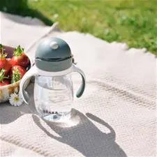 Béaba Tritan Straw Cup Mineral Grey 300ml Beaba