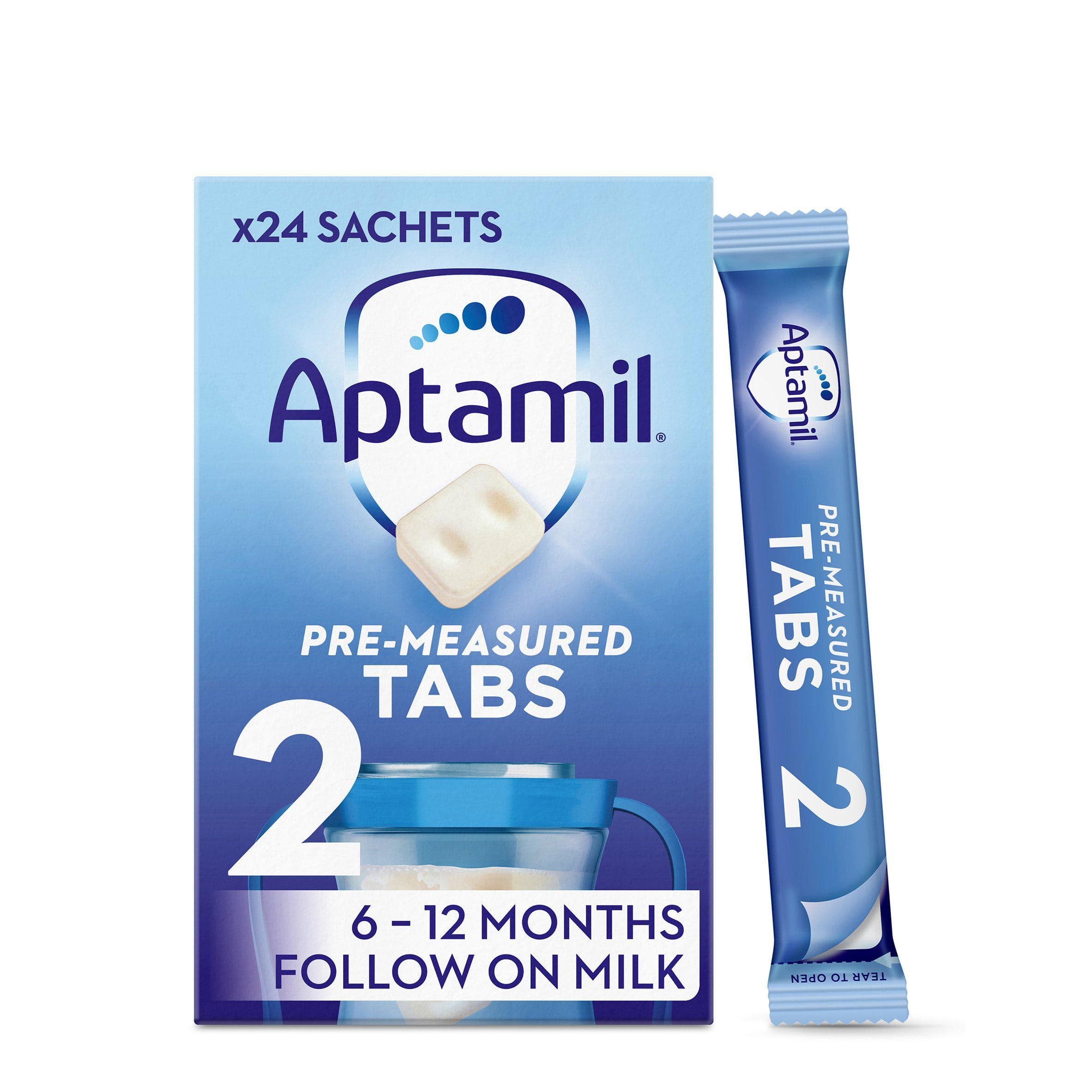 Aptamil Tabs 2 Pre-Measured Follow on Milk: Convenient Nutrition