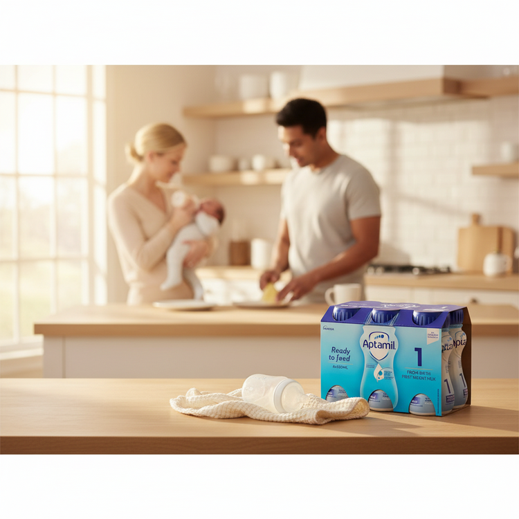 Aptamil First Infant Ready to Feed Formula from Birth 6 x 200ml Aptamil