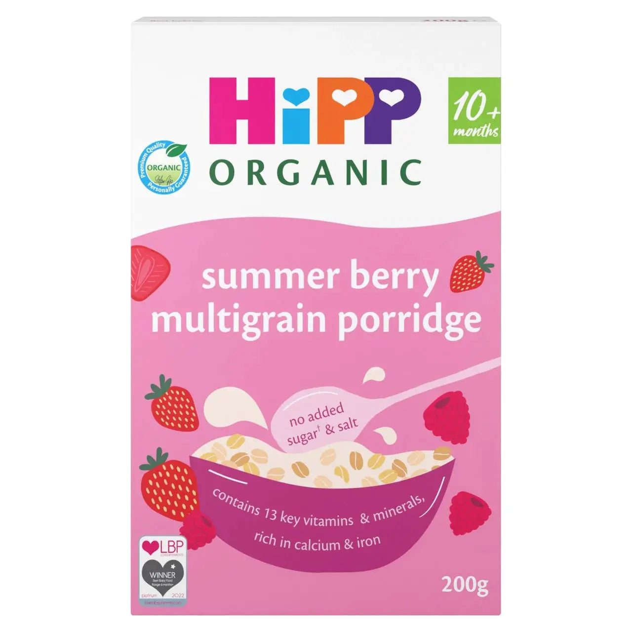 HiPP Organic Summer Berry Multigrain Porridge 10+ Months (200g) HiPP Organic