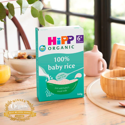 HiPP Organic 100% Baby Rice 6+ Months (160g)