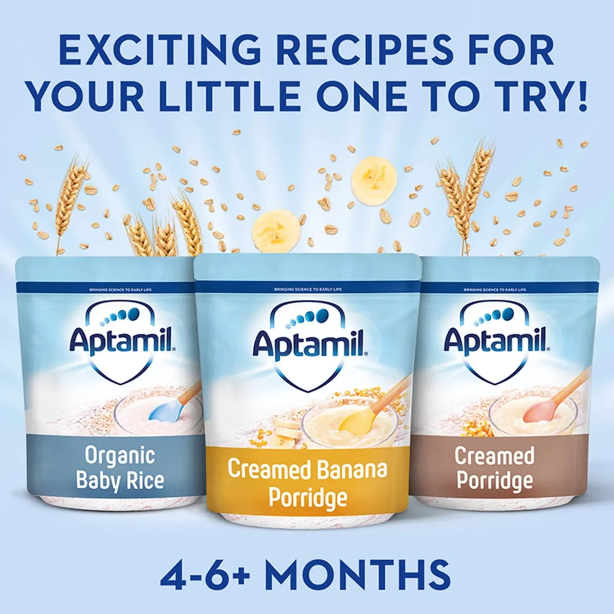 Aptamil Creamed Banana Porridge Baby Cereal (125g) - UK VERSION Aptamil
