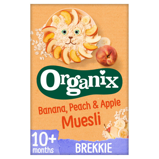 Organix Banana Peach & Apple Organic Baby Muesli, 10 months+ 200g