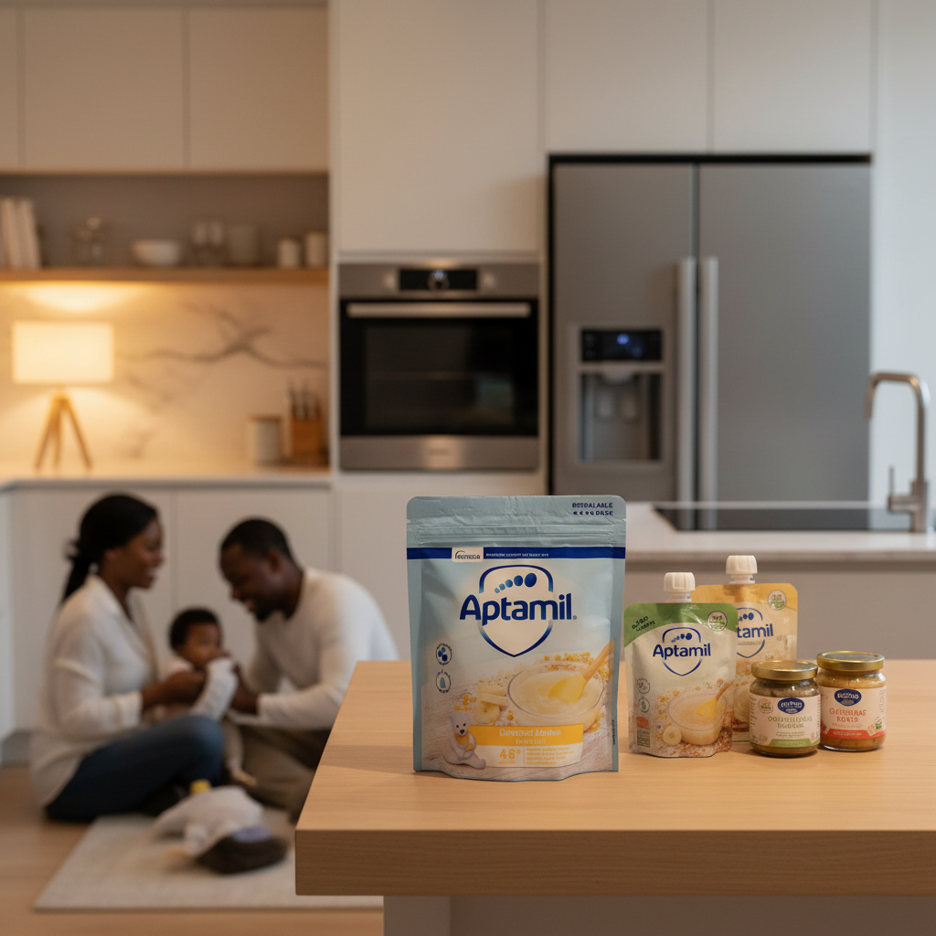 Aptamil Creamed Banana Porridge Baby Cereal (125g) - UK VERSION Aptamil