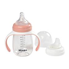 Béaba 2 In1 Learning Bottle Pink 210ml