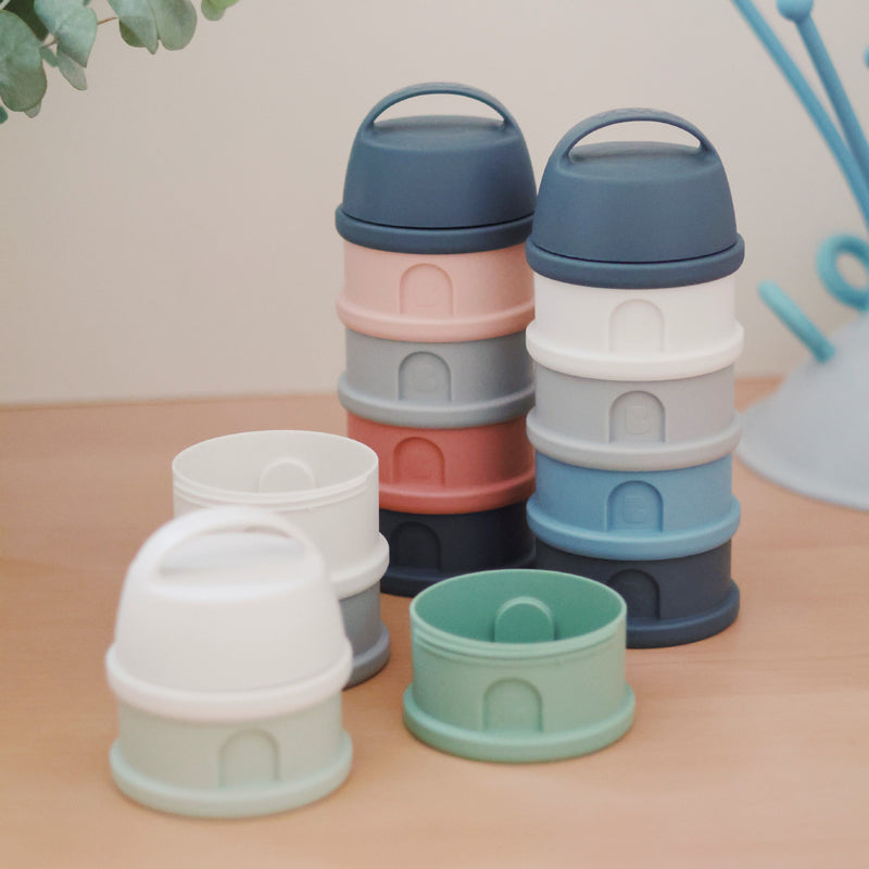 Béaba Snack Storage Stacked Formula Milk Container Blue