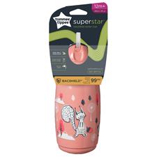 Tommee Tippee Insulated Straw 266ml 12+months Pink