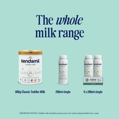 Kendamil Stage 3 Toddler Milk Ready-to-Feed 200ml | Pack of 6 Kendamil