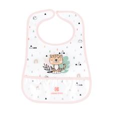 Kikka Boo Eva Terry Bib With Catcher Savanna Pink 3 Pack