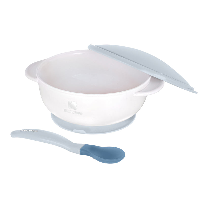 Kikka Boo Suction Bowl With Heat Sensing Spoon Blue