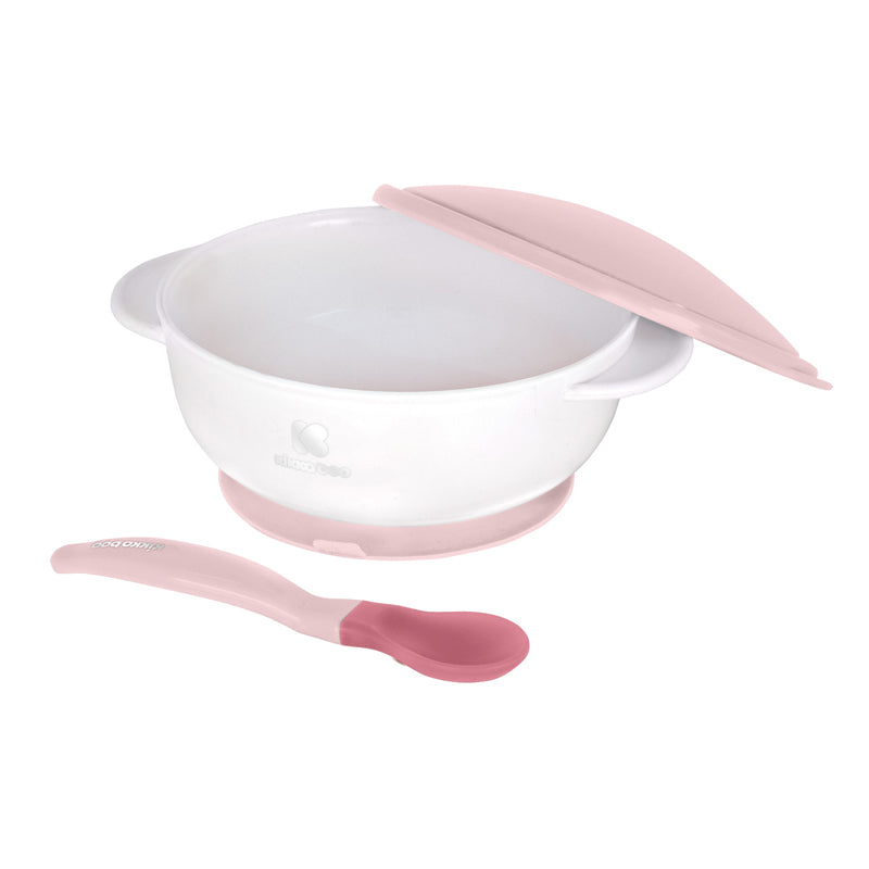 Kikka Boo Suction Bowl With Heat Sensing Spoon Pink