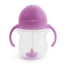 Munchkin Click Lock Tip & Sip Weighted Straw Cup Purple 207ml