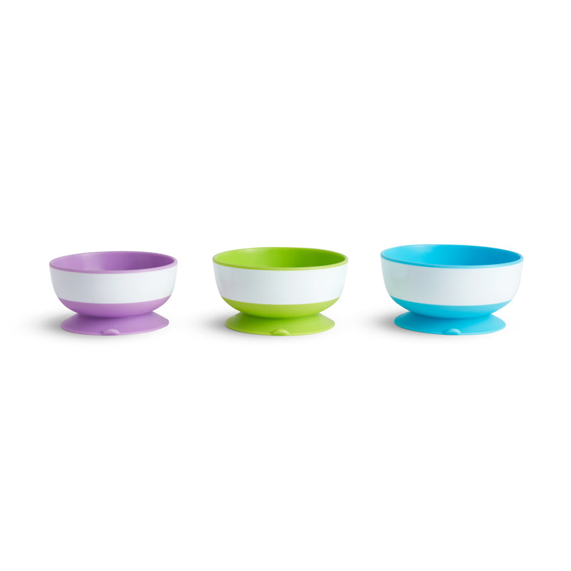 Munchkin Stay Put Suction Bowls 3 Pack