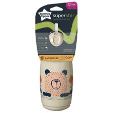 Tommee Tippee Insulated Straw 266ml 12+months Beige