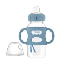 Dr Brown's Milestones™ Sippy Spout Bottle with Silicone Handles Blue 270ml