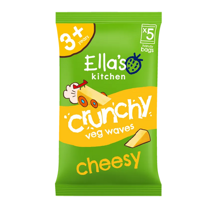 Ella's Kitchen Cheesy Crunchy Veg Waves 3+ Years 5 Pack (10g x 5)