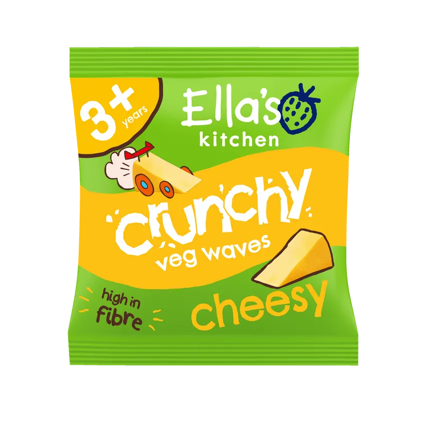 Ella's Kitchen Cheesy Crunchy Veg Waves 3+ Years 5 Pack (10g x 5)