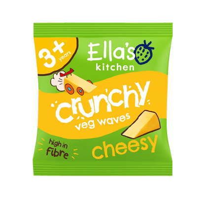 Ella's Kitchen Cheesy Crunchy Veg Waves 3+ Years 5 Pack (10g x 5)