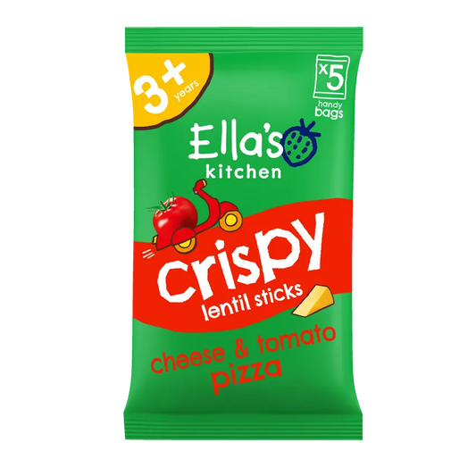 Ella's Kitchen Crispy Lentil Sticks Cheese + Tomato Pizza Flavour 3+ Years 5 Pack (10g x5)