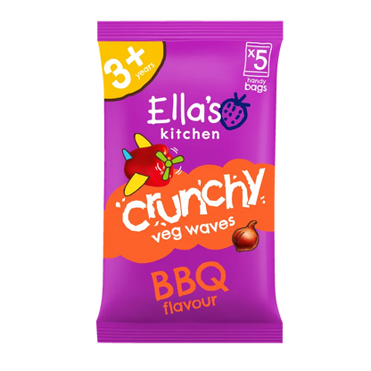 Ella's Kitchen bbq crunchy veg waves 3+ Years 5 Pack (10g x5)