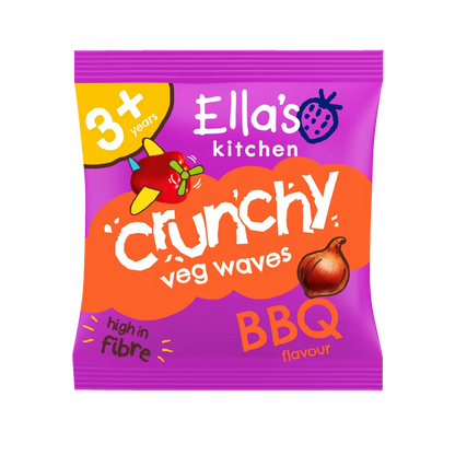 Ella's Kitchen bbq crunchy veg waves 3+ Years 5 Pack (10g x5)