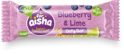 For Aisha Blueberry & Lime Oaty Bar (5x25g)