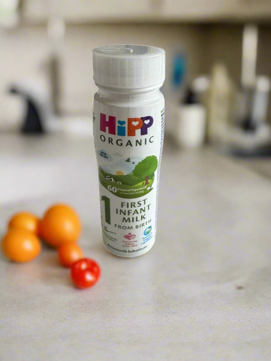 HiPP Organic 1 First Infant Baby Milk Liquid Formula From Birth 200ml - Pack of 6 (200ml x 6)