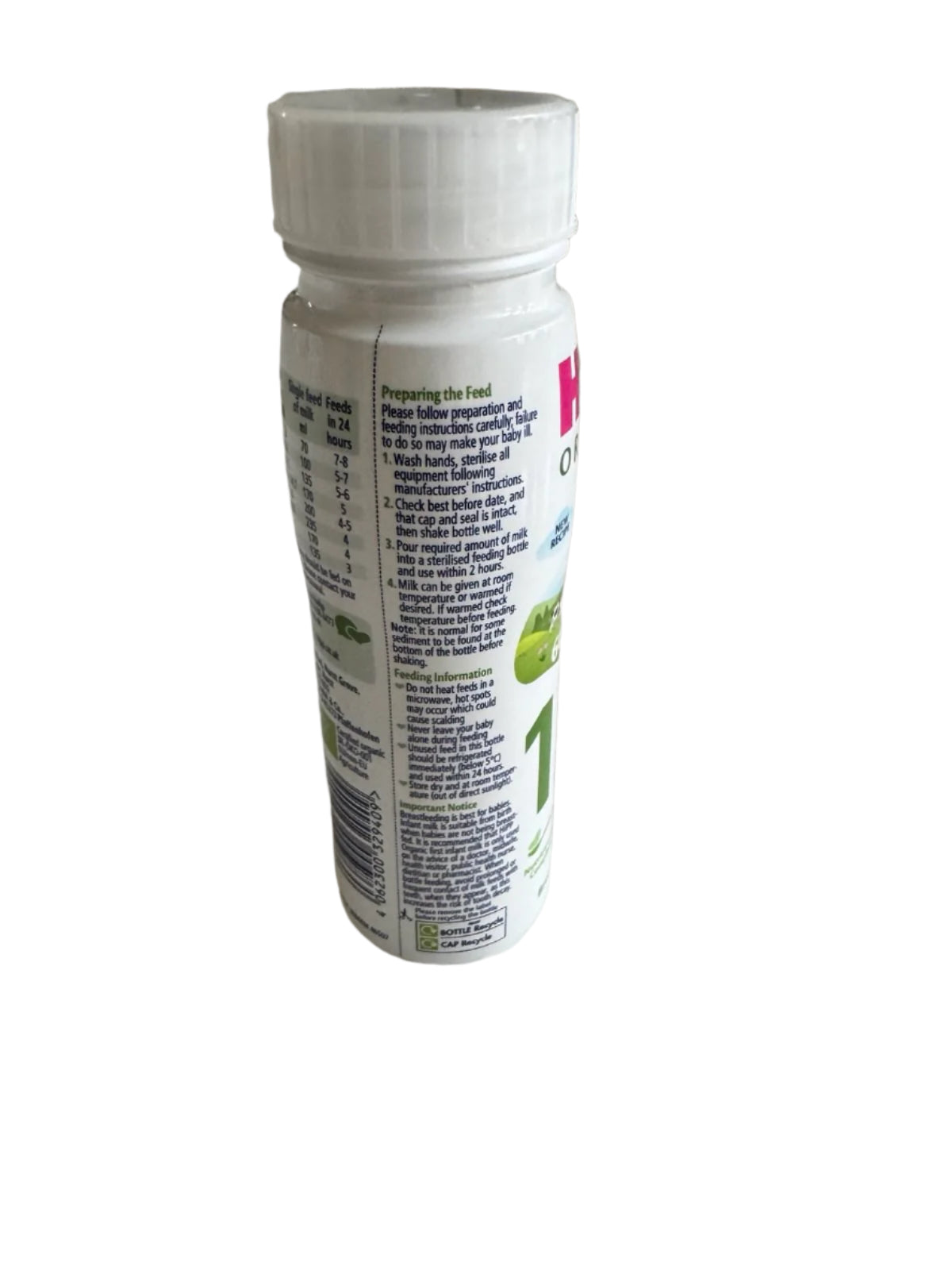 HiPP Organic 1 First Infant Baby Milk Liquid Formula From Birth 200ml - Pack of 6 (200ml x 6)