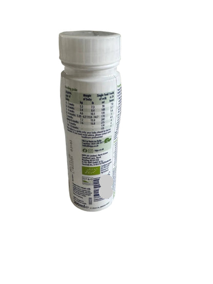 HiPP Organic 1 First Infant Baby Milk Liquid Formula From Birth 200ml - Pack of 6 (200ml x 6)