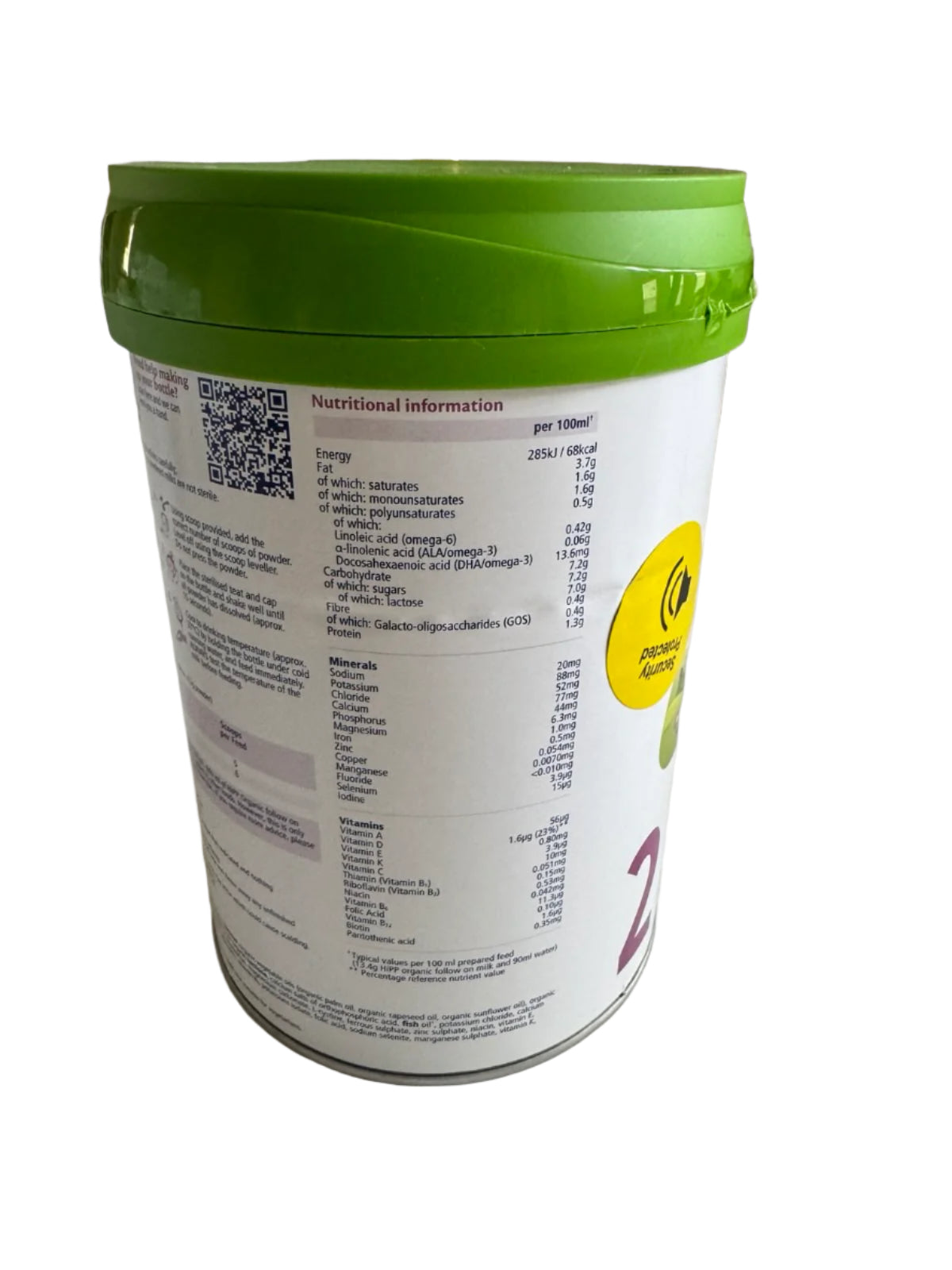 HiPP UK Stage 2 ORGANIC Follow On Baby Formula 6+ months (800g)