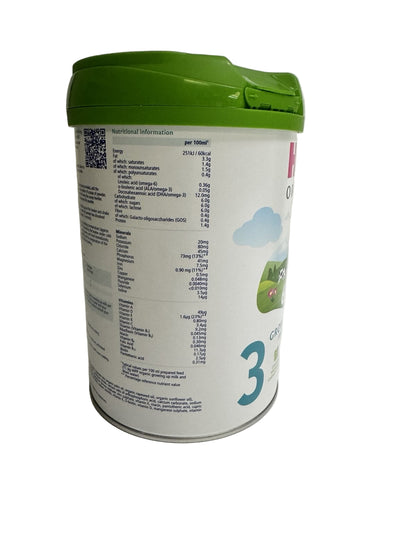 HiPP UK Stage 3 ORGANIC Growing Up Baby Formula 12+ months (800g)