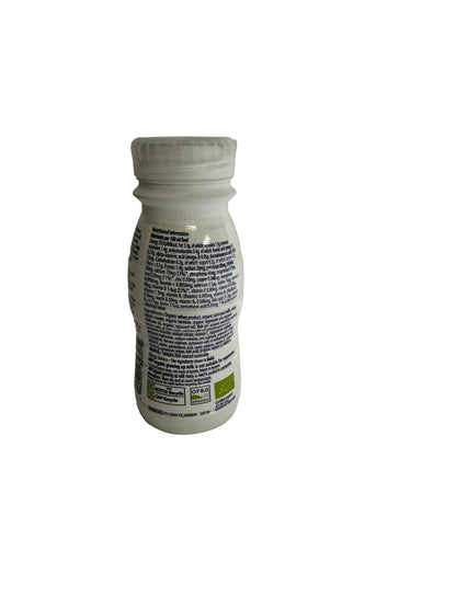 White hipp growing up milk bottle with text on a white background