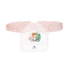 Kikka Boo Eva Long Sleeve Bib With Catcher Savanna Pink