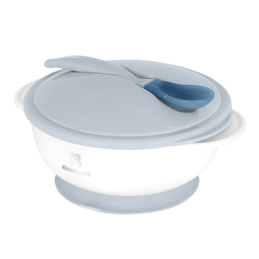 Kikka Boo Suction Bowl With Heat Sensing Spoon Blue