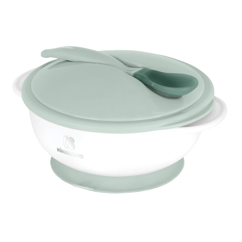 Kikka Boo Suction Bowl With Heat Sensing Spoon Mint