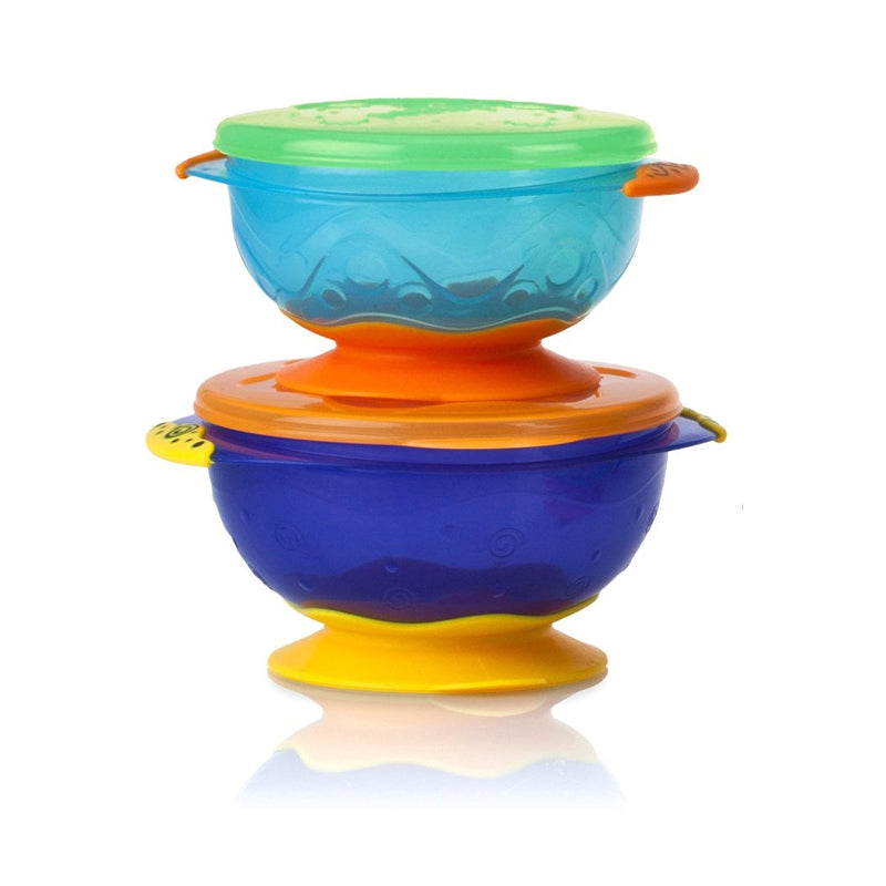 Nuby Stackable Suction Bowls 2 Pack