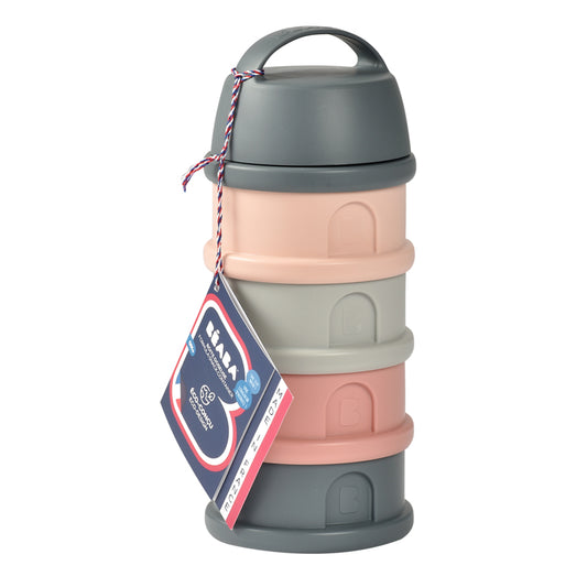 Béaba Snack Storage Stacked Formula Milk Container Pink