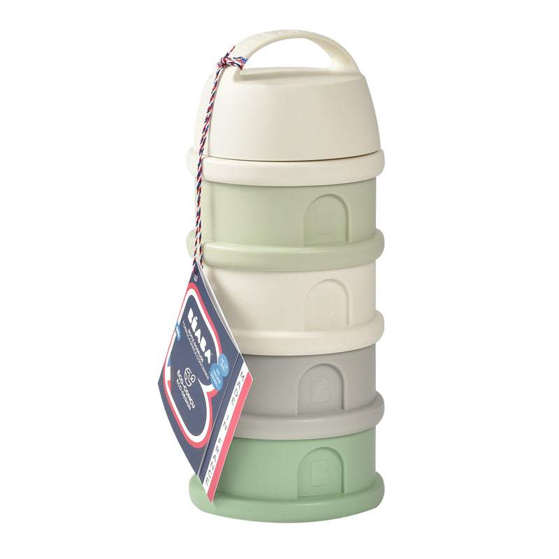 Béaba Snack Storage Stacked Formula Milk Container Green