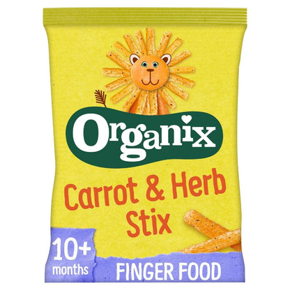 Organix Carrot Organic Stix Toddler Snack 10 months+ 15g - Pack of 3 - (15g x 3)