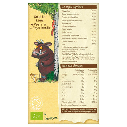 Organix Cocoa & Vanilla Organic Gruffalo Biscuits, 12 months+ Multipack 5 x 20g