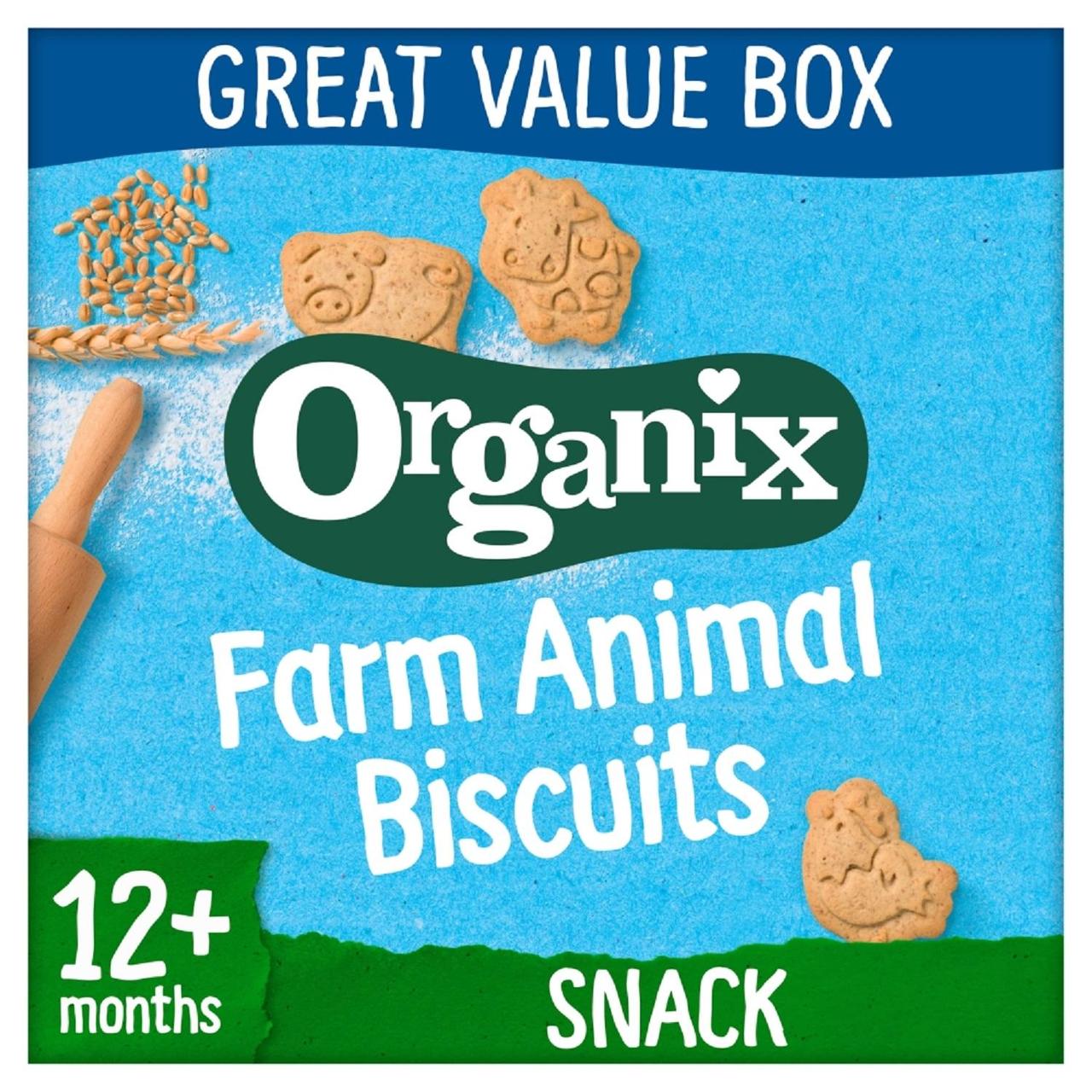 Organix Farm Animal Biscuits, 12 months Value Box 100g