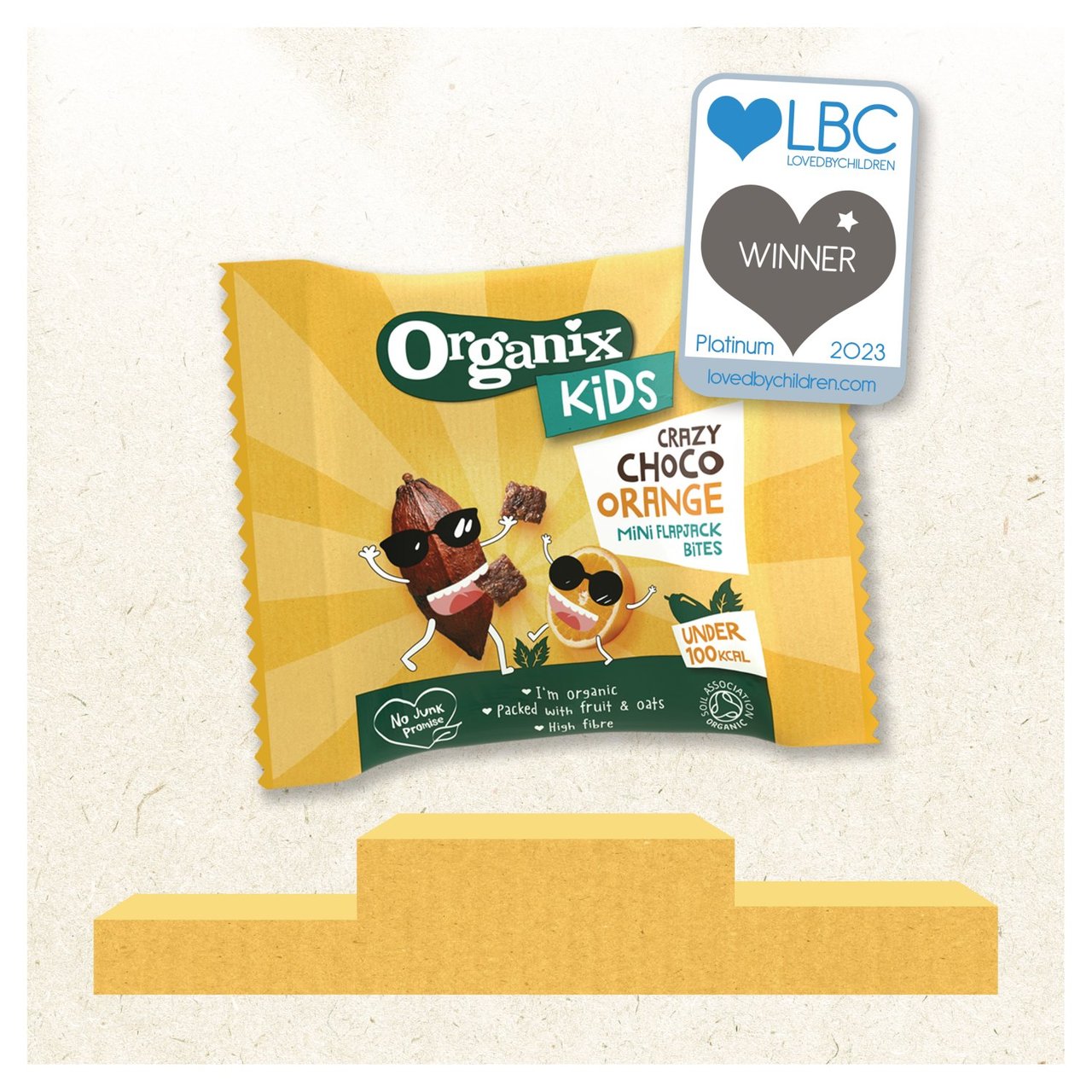 Organix KIDS Crazy Choco Orange Mini Organic Flapjack Bites (4 x 23g)