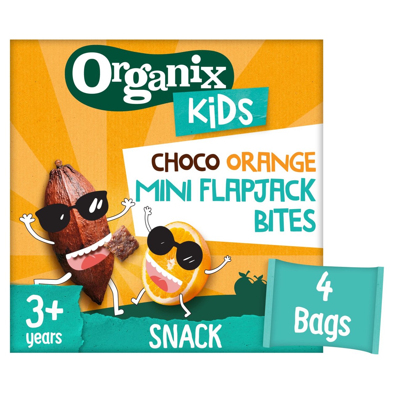 Organix KIDS Crazy Choco Orange Mini Organic Flapjack Bites (4 x 23g)