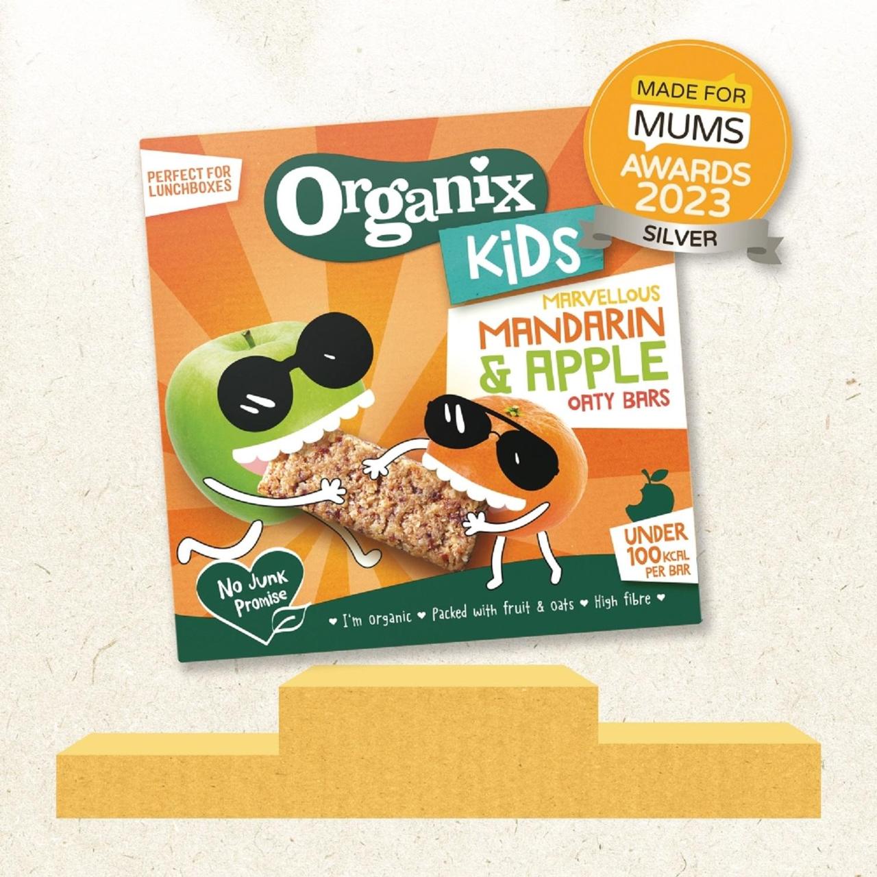 Organix KIDS Marvellous Mandarin & Apple Organic Oat Snack Bars Multi 6 x 23g