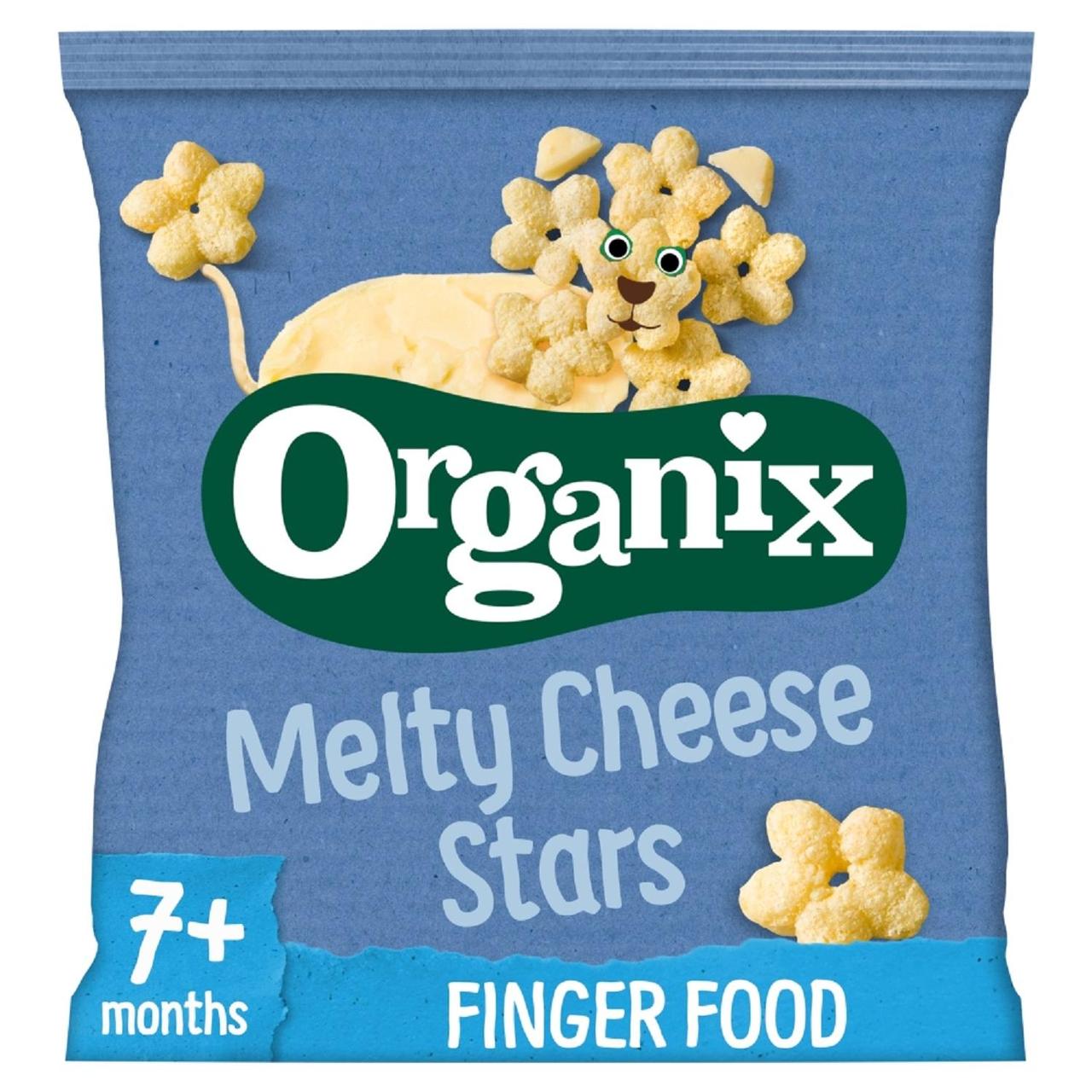 Organix Melty Cheese Organic Stars, 7 months+ 20g - Pack of 3 (20g x 3)