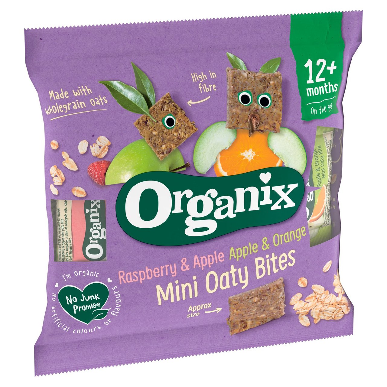 Organix Mini Organic Oaty Toddler Snack Bar Bites 110g